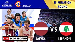 Latvia vs Lebanon | FIBA 2023 Men's Basketball World Cup LIVE Scoreboard