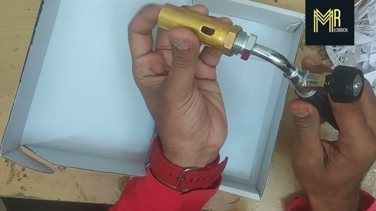 Unboxing & testing THERMO 22 cms LPG flamethrower Gun  with burner no 3