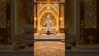 Maha Shivratri | Shiv Mandir Design For Home #shivratri #shiv #shivmandir #shorts #interior #bhole