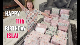 ISLAS 11th BIRTHDAY MORNING OPENING PRESENTS!