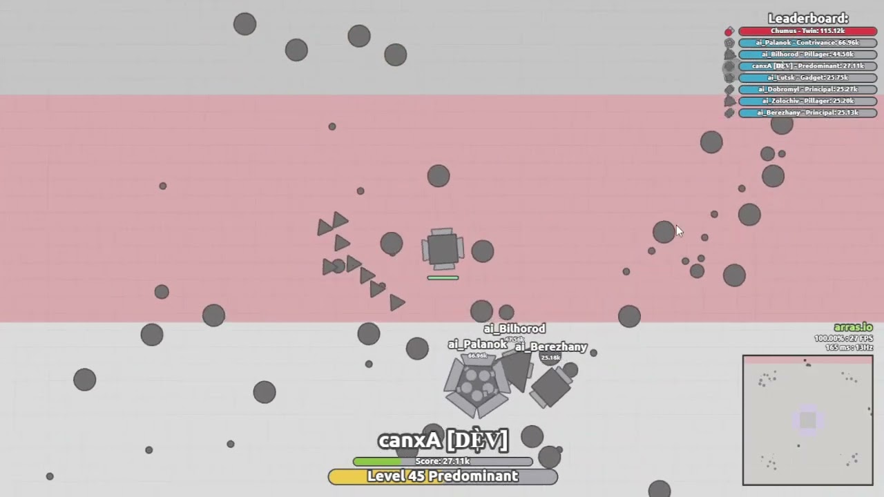 My favorite tank in woomy.arras.io 2 million score 