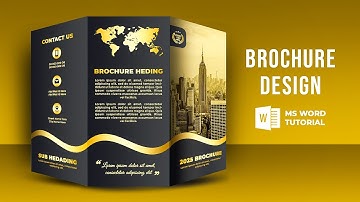 Modern Brochure Design in MS Word | Microsoft Word Brochure Design Tutorial | Brochure Design Ideas