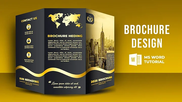 Modern Brochure Design in MS Word | Microsoft Word Brochure Design Tutorial | Brochure Design Ideas