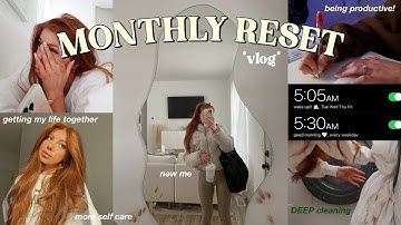 MONTHLY RESET ROUTINE + goal setting, cleaning, and more! (watch this if you need motivation) 🌟
