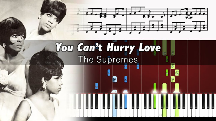 You Can’t Hurry Love Piano version - Piano performance video thumbnail