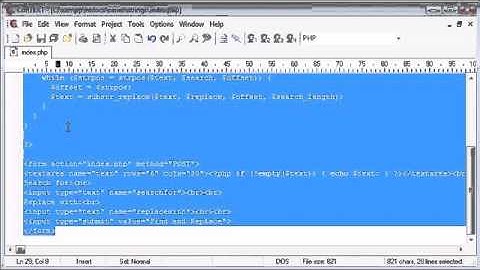 Beginner PHP Tutorial   54   Creating a Find and Replace Application Part 1