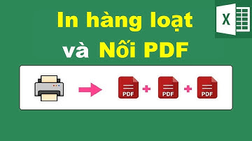 In hàng loạt trong Excel kết hợp Nối PDF