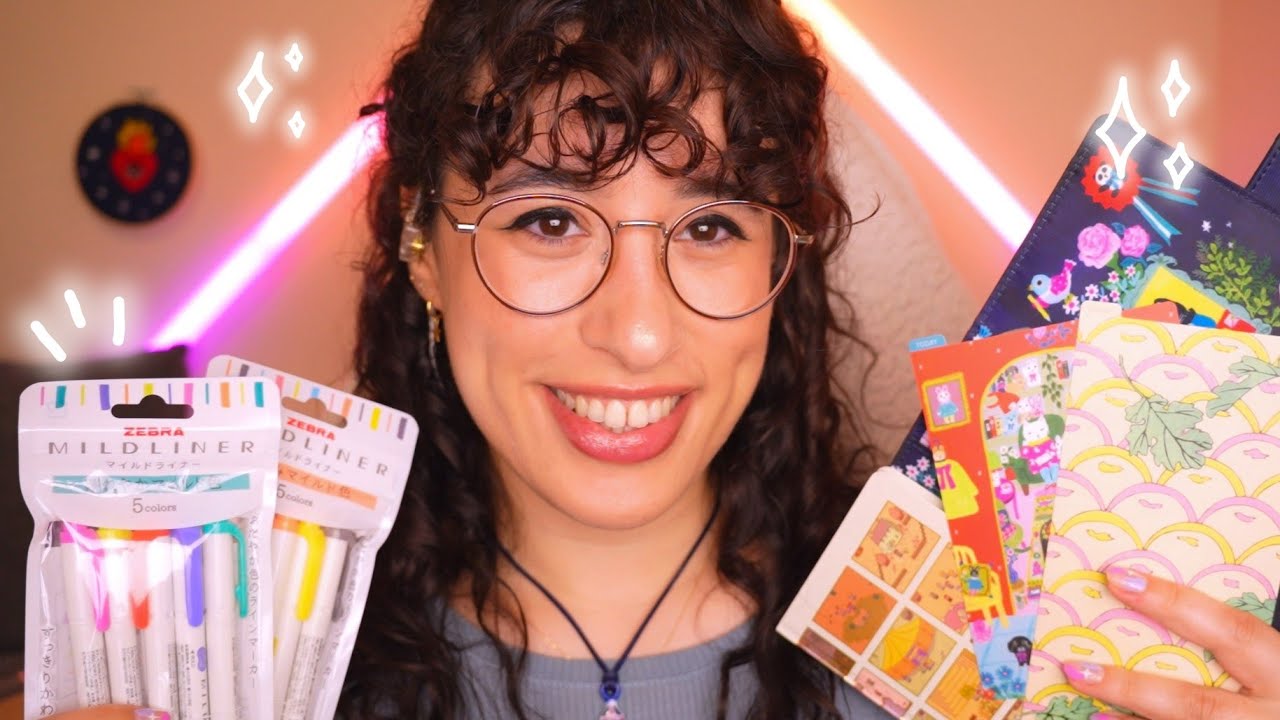 ASMR Tu amiga OBSESIONADA con la PAPELERÍA te prepara: Hobonichi, Zebra ✨ Roleplay en Español