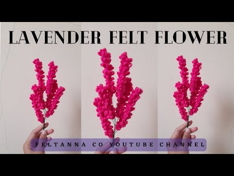 Ready go to ... https://youtu.be/KLrI6ldGwOQ [ DIY - Tutorial cara membuat bunga Lavender dari kain flanel | How to make felt flower : Lavender]