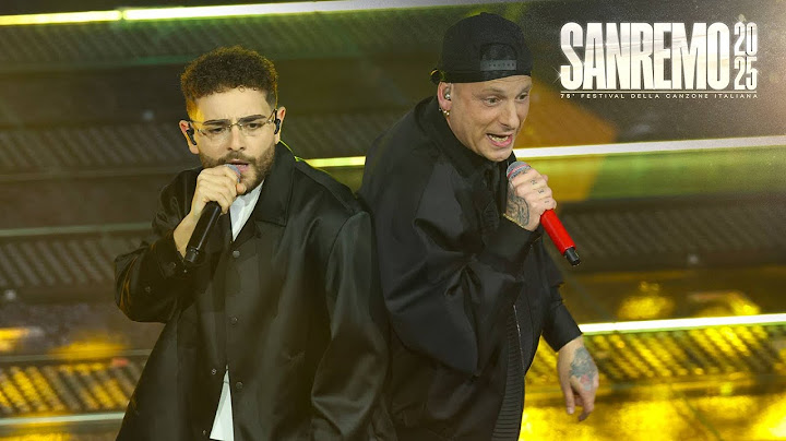 Sanremo 2025 - Rocco Hunt con Clementino cantano “Yes I Know My Way”