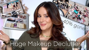 DECLUTTER MY ENTIRE MAKEUP COLLECTION: A Look inside my entire makeup collection || Tania B Wells