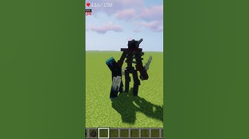 Warden vs. Mutant Wither Skeleton in Minecraft #shorts #minecraft #minecraftshorts