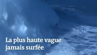 Le record de la vague la plus haute jamais surfée battu à Nazaré