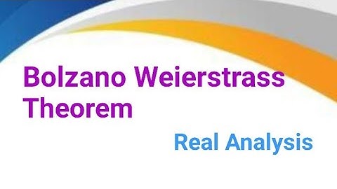 Bolzano Weierstrass Theorem_  Every Bounded Sequence in Rk contains a Convergent Subsequence.
