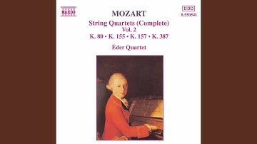 String Quartet No. 1 in G Major, K. 80: IV. Rondeau: Allegro