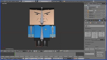Blender Basic Rigging Tutorial - Adding an Armature to a CubeeCraft Figure