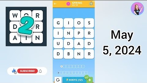 WordBrain 2 Spring Event Day 19 May 5, 2024