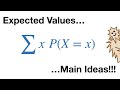 Expected Values Part 1, Main Ideas!!!