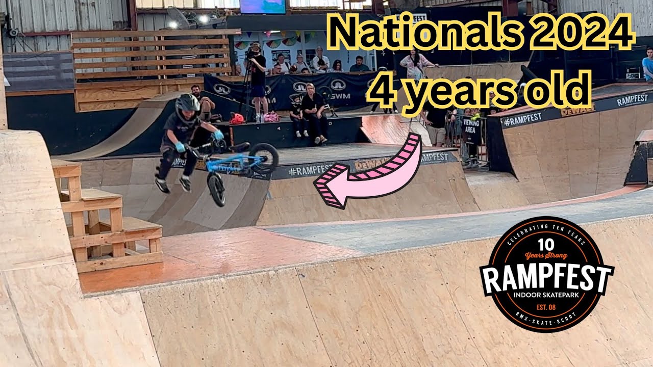 BMX Nationals 2024 Rampfest @ 4 years old - 2nd Place!