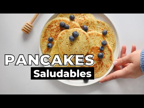 PANCAKES de AVENA 😍 SIN AZÚCAR (Cómo hacer Tortitas Saludables SIN QUE SE PEGUEN)