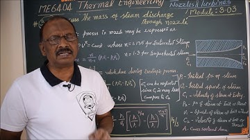 The mass of steam discharge through nozzle - M3.03 - Thermal Engineering in Tamil