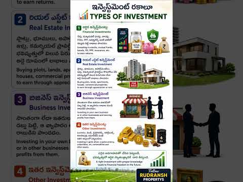 Types of Investment Explained 💰 | పెట్టుబడుల రకాలు ఏవి? 🏡📈