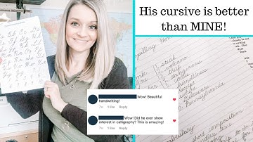 His Cursive Handwriting is Better than MINE! | How I Teach Handwriting | Homeschool | Teacher Tips