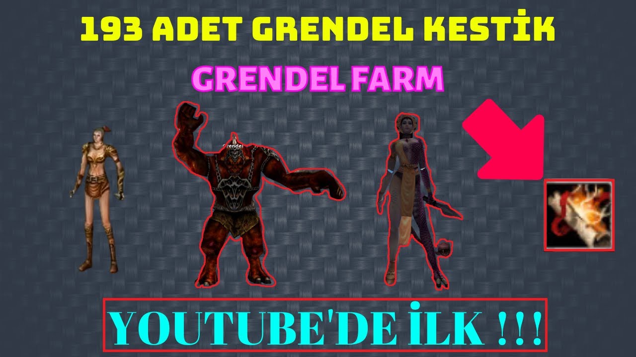 0 İTEM İLE KNİGHT ONLİNE GRENDEL FARM YOUTUBEDE İLK l 193 ADET KESTİK