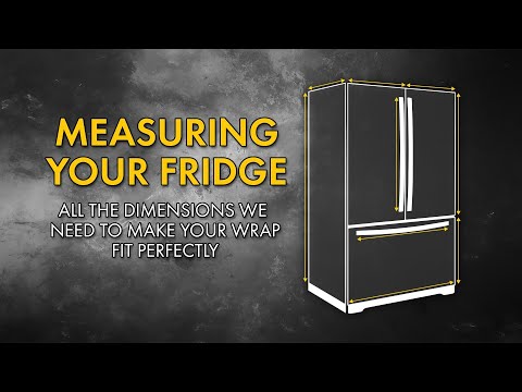 How To Measure Your Refrigerator For A Custom Vinyl Wrap From RM Wraps