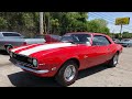 Test Drive 1968 Camaro SOLD $25,900 Matching 327 Maple Motors