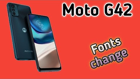 Font Setting In Moto G42, Font Size Change In Moto G42, How To Change Font Style In Moto G42,