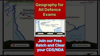 Godavari River System || CDS /NDA Geography 🔥#nda #cds #upsc