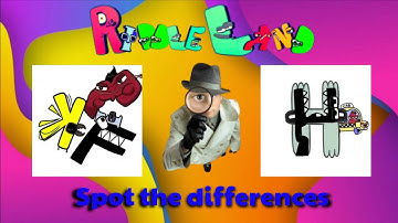 Spot 3 differences | RiddleLand | Alphabet Lore 6