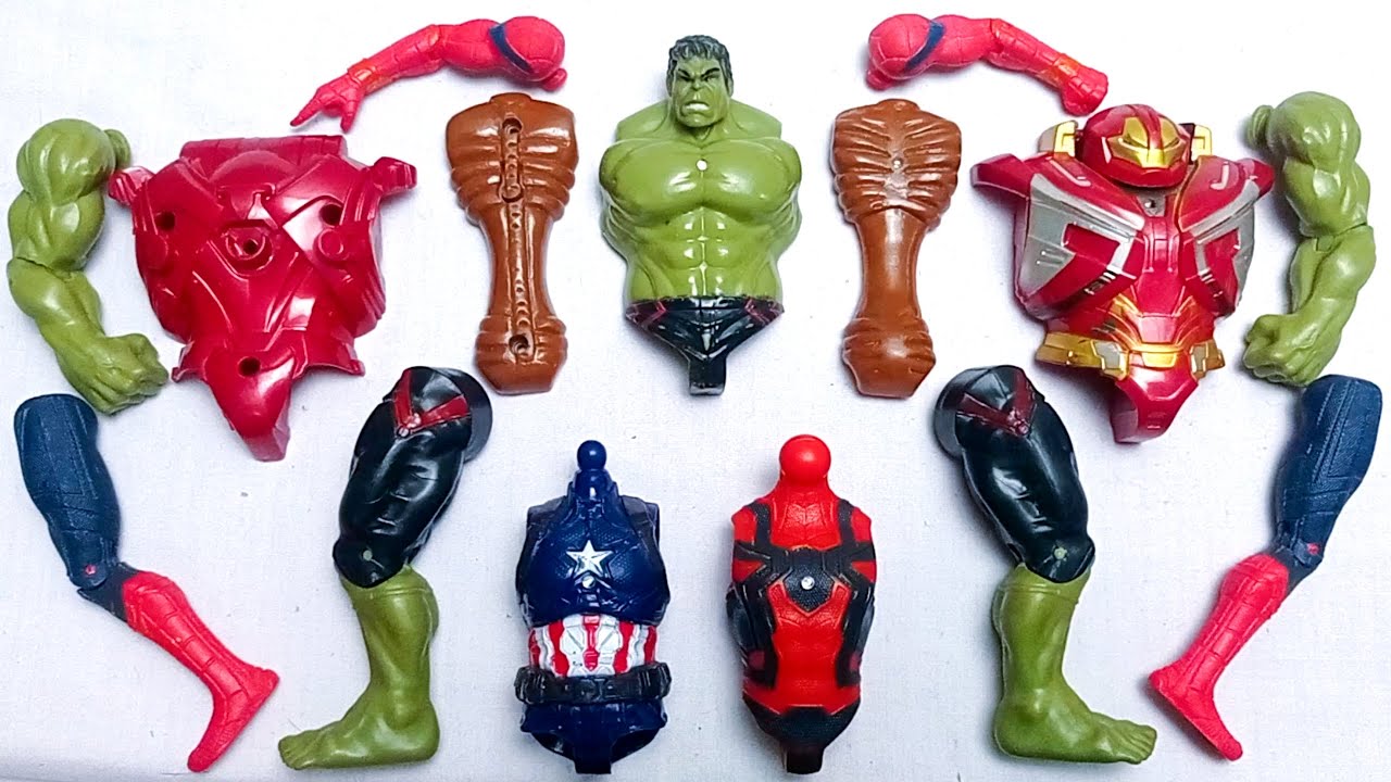 MARVEL SUPERHERO TOYS SIREN HEAD HULK SPIDERMAN CAPTAIN AMERICA AVENGERS ASSEMBLE TOYS