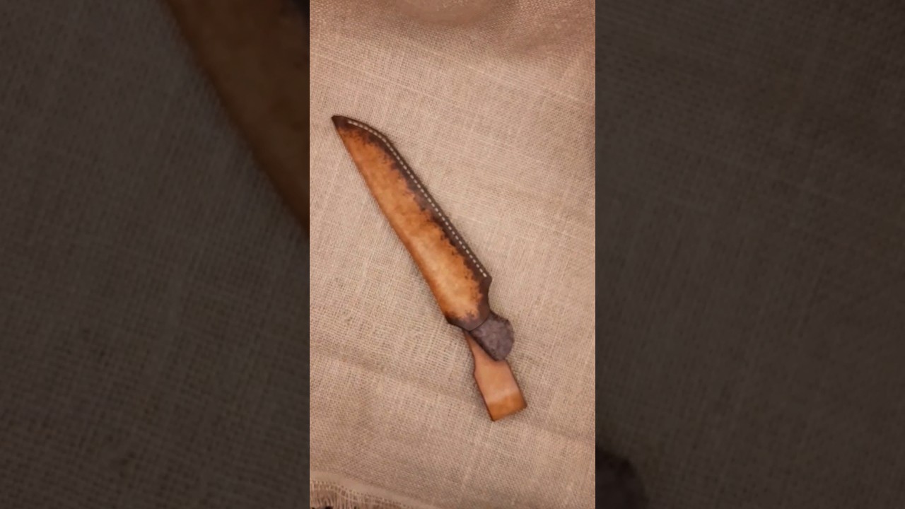 Нож с ламинатным клинком 