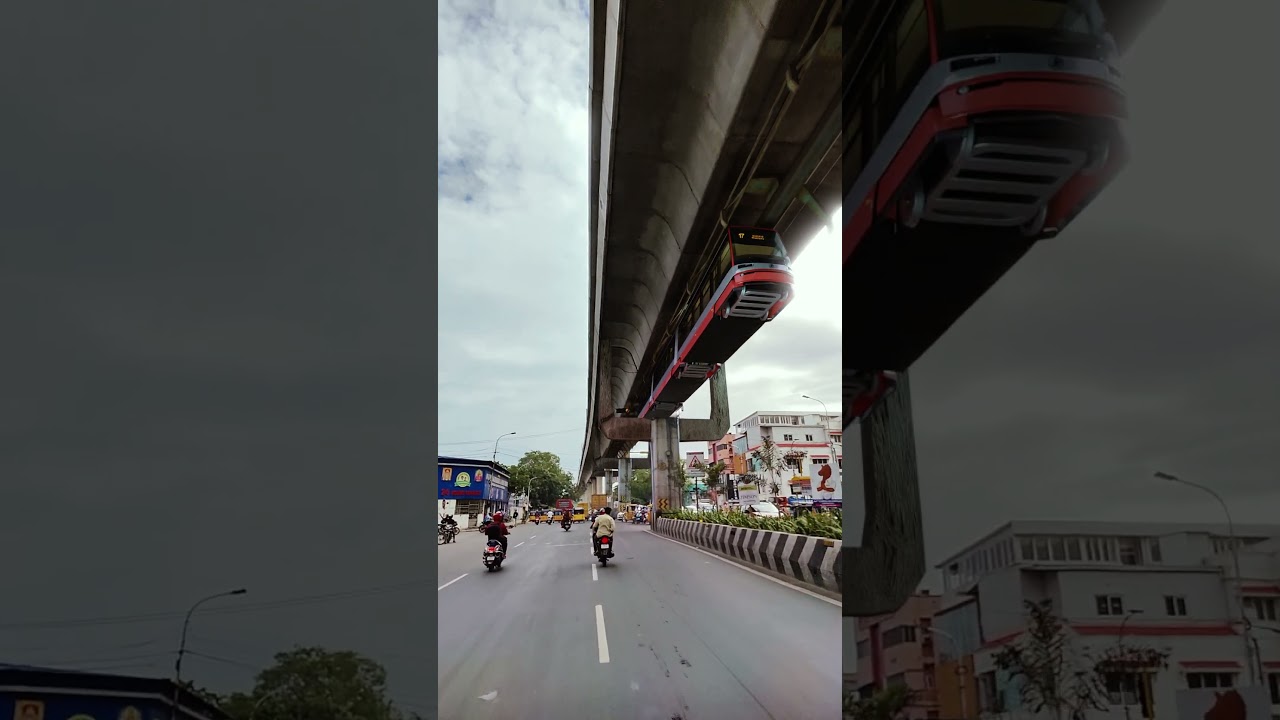 Hanging Mono Rail in Chennai :O