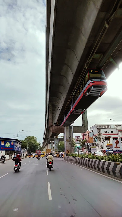 Hanging Mono Rail in Chennai :O