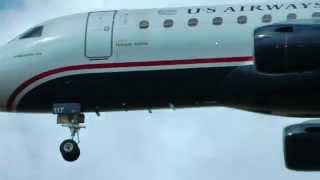 [HD] US Airways Express Embraer ERJ-170-200LR Philadelphia Intl Airport