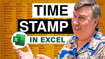 Excel - Learn how to solve the timestamp problem in Excel using VBA | Excel Tutorial - Episode 680