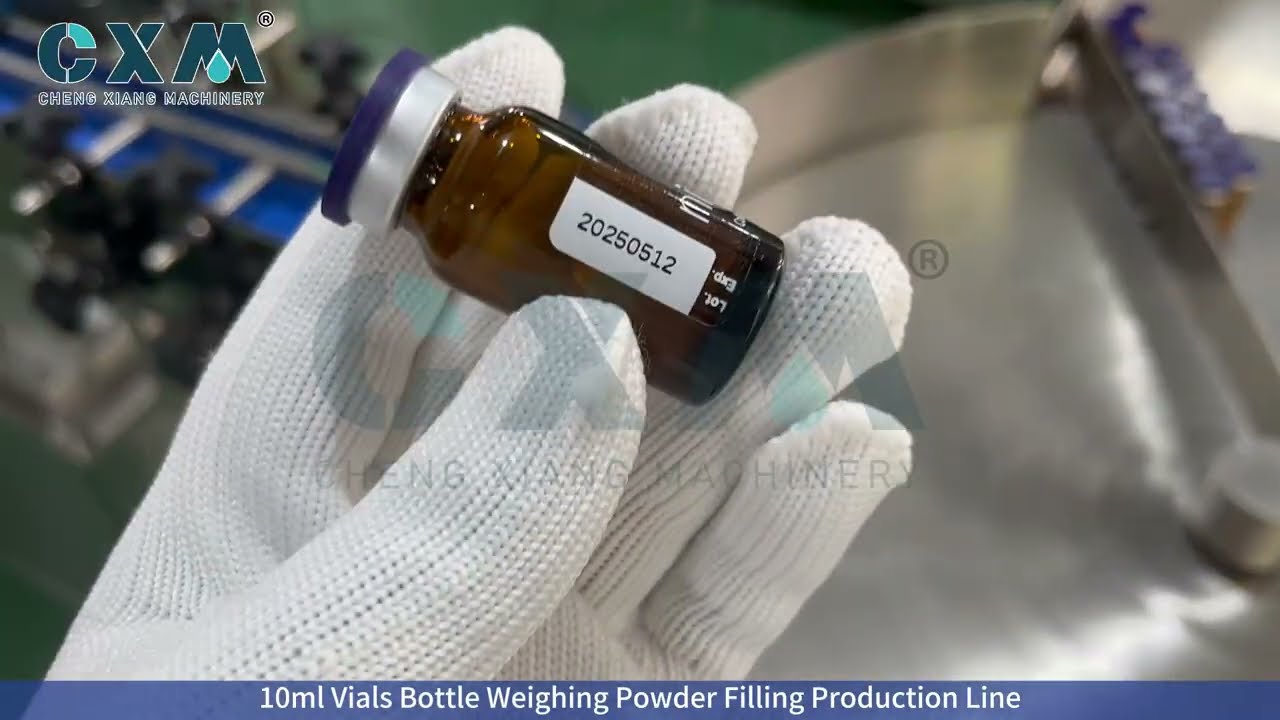 10ml Vials Bottle Weighing Powder Filling Production Line Ideal for Pharmaceutical Powder Vials
