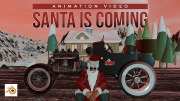 CHRISTMAS SANTA CLAUS ANIMATION VIDEO l BLENDER 4.0 l 3D ANIMATION
