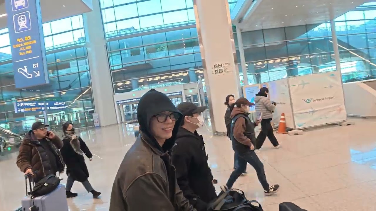 2026년2월9일 인천 제2여객터미널 박보검 입국