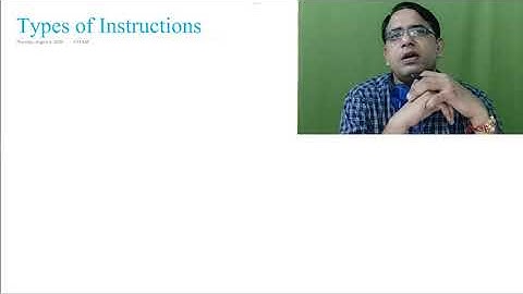 Lec-26 | C-Lang | Types of Instructions in 