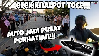 AUTO JADI PUSAT PERHATIAN‼️ KETIKA BAWA ZX25R KNALPOT TOCE MELEWATI KERAMAIAN‼️