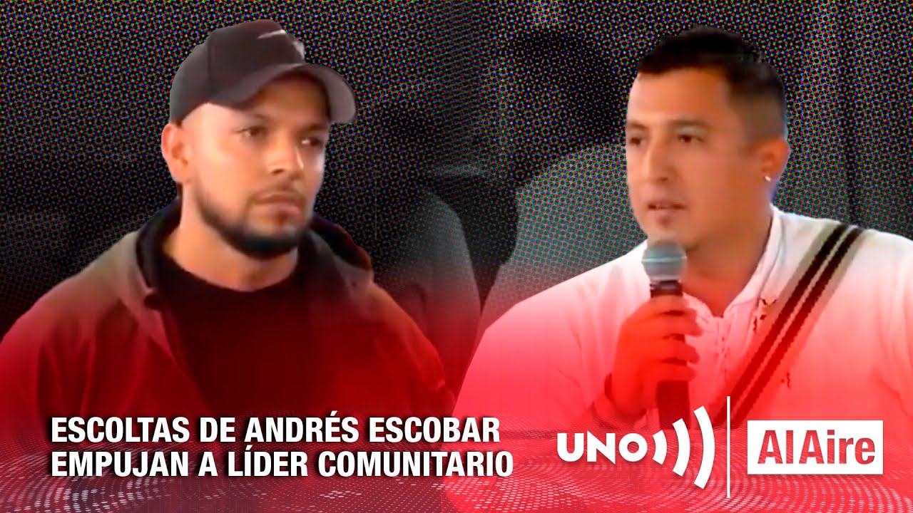 Violencia en el Concejo de Cali: escoltas de Andrés Escobar empujan a líder comunitario