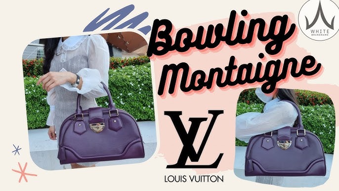 Louis Vuitton Noir Bowling Montaigne GM Bag