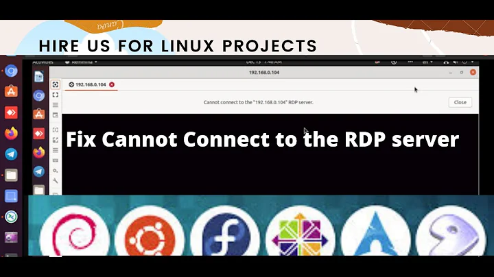 Fix Cannot Connect to the RDP server