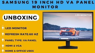 UNBOXING SAMSUNG MONITOR || 19 INCH HD VA PANEL || HOME & OFFICE USE
