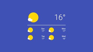 MiniWeather Rainmeter Weather Skin | Rainmeterbase screenshot 1