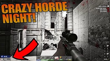 CRAZY HORDE NIGHT! | 7 Days to Die | Let
